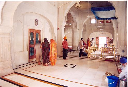 Inside the Akal Takht Golden Temple Amritsar